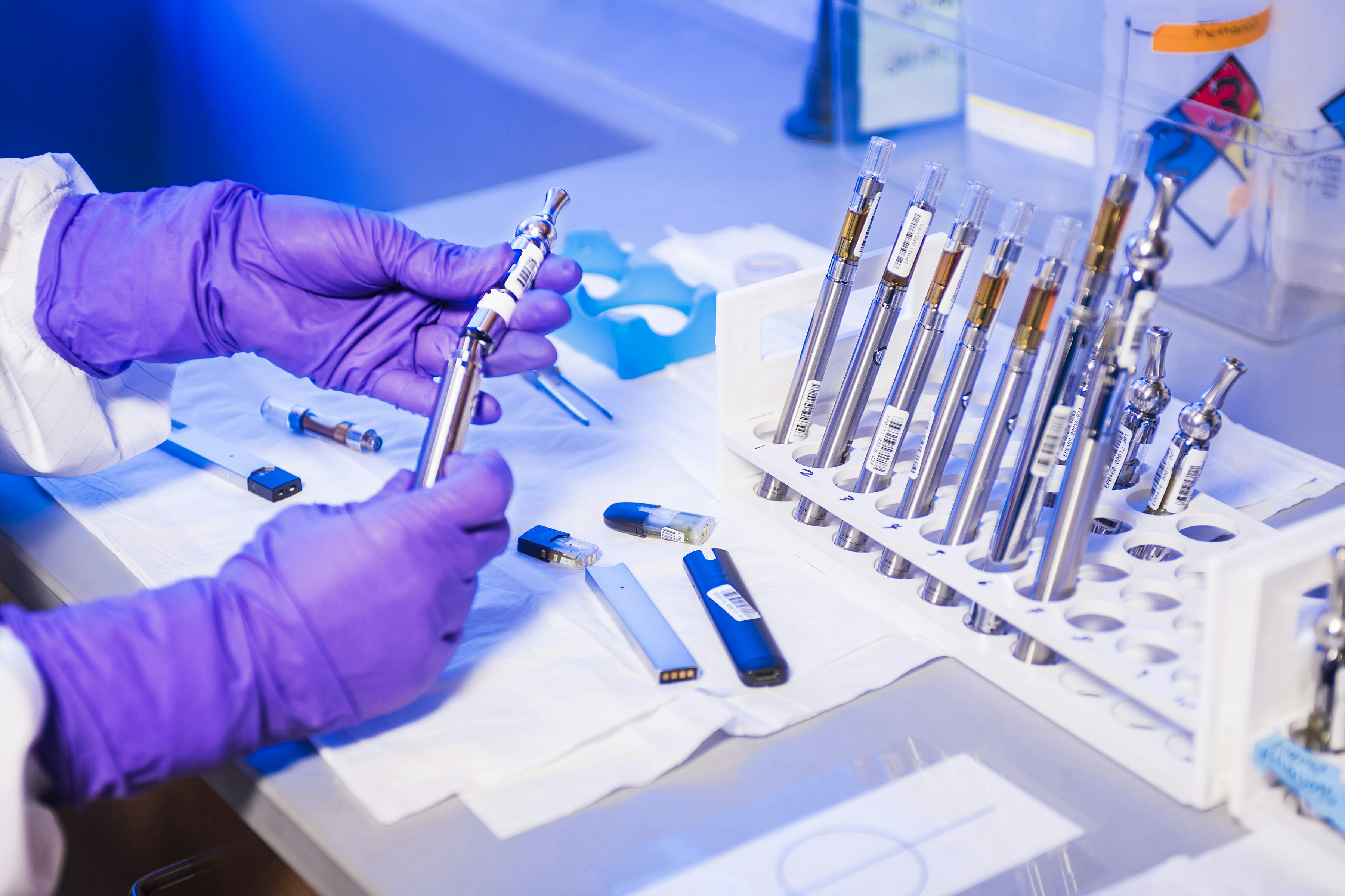Medical laboratory background